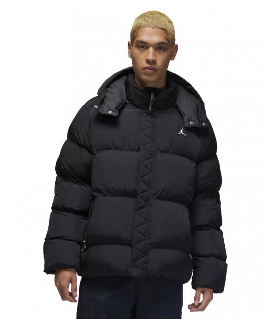 JORDAN Черный полиэстеровый пуховик, фото 3