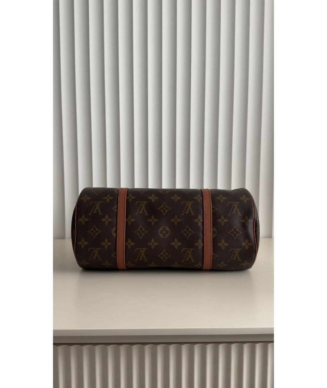 LOUIS VUITTON Коричневая сумка с короткими ручками, фото 3