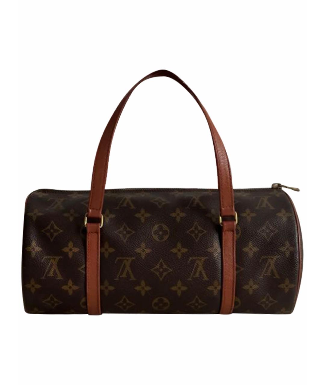 LOUIS VUITTON Коричневая сумка с короткими ручками, фото 1