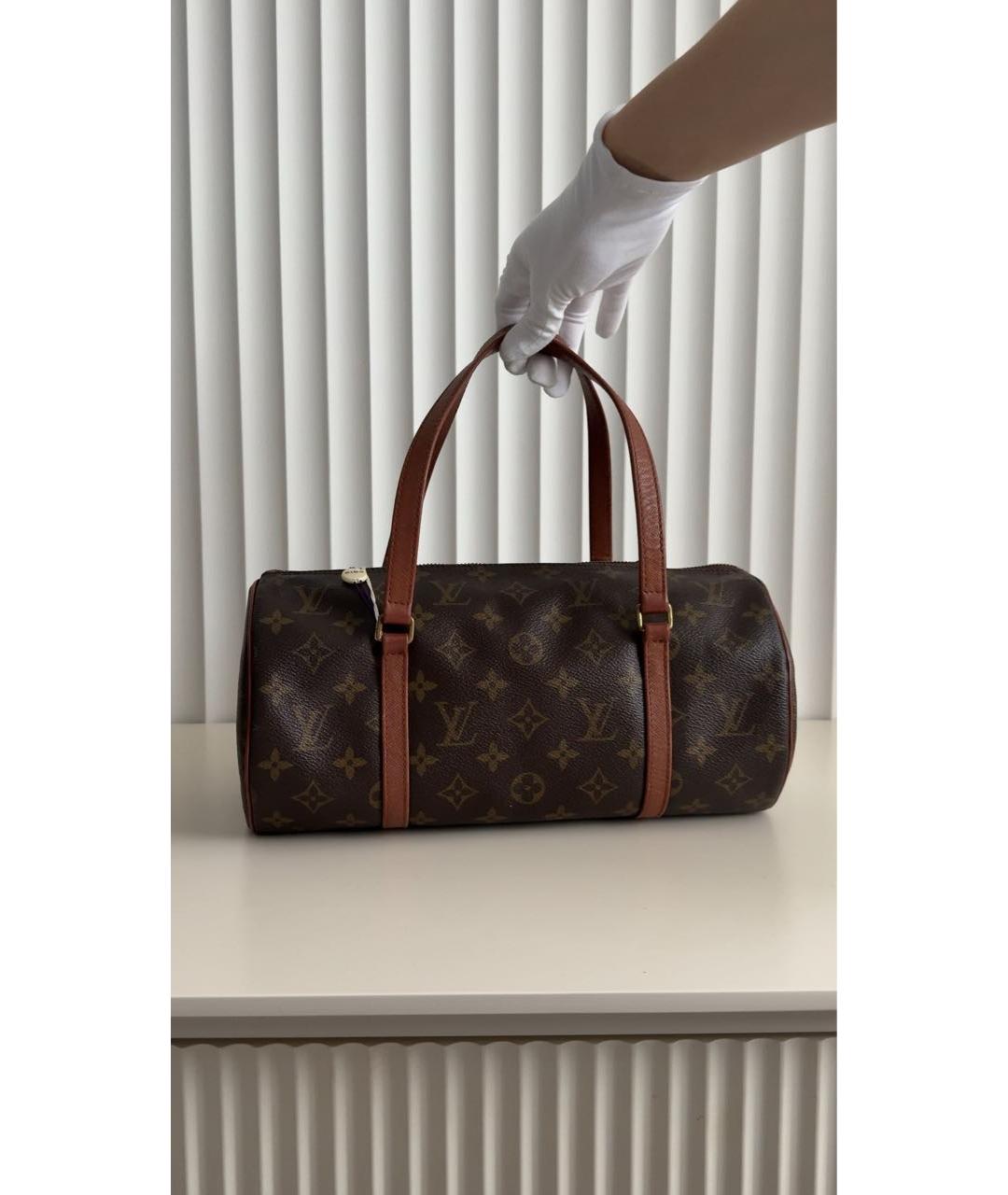 LOUIS VUITTON Коричневая сумка с короткими ручками, фото 2