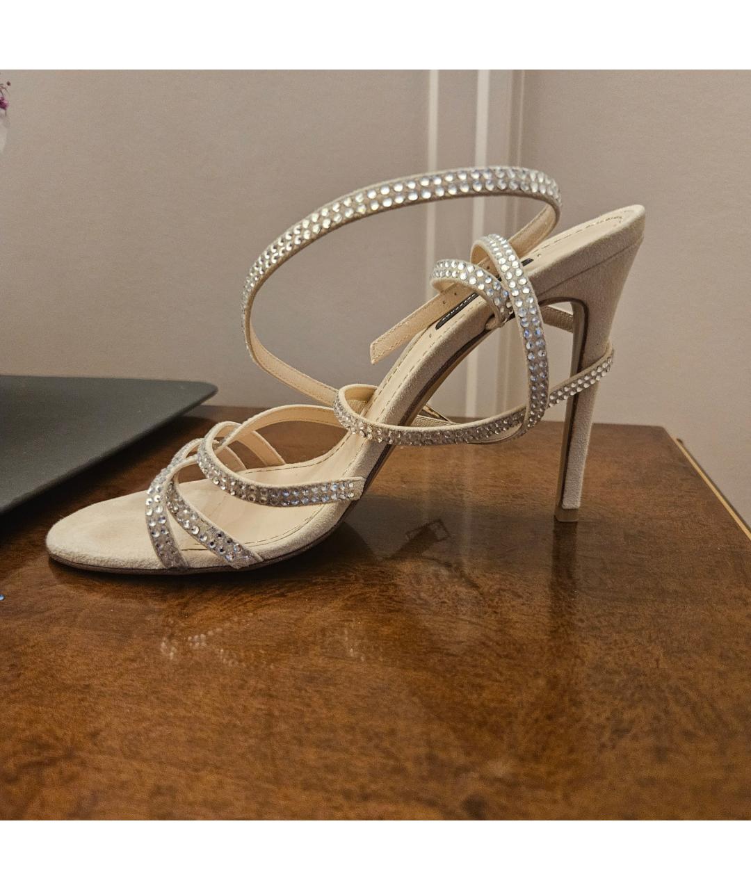 ALEXANDER TEREKHOV Серебряные кожаные босоножки, фото 3