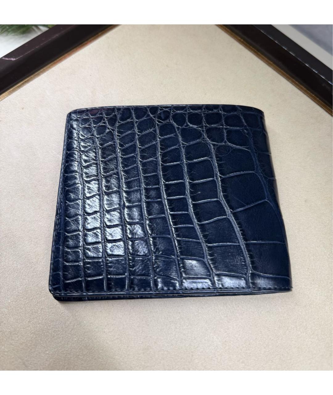 TARDINI Синий кошелек из экзотической кожи, фото 2