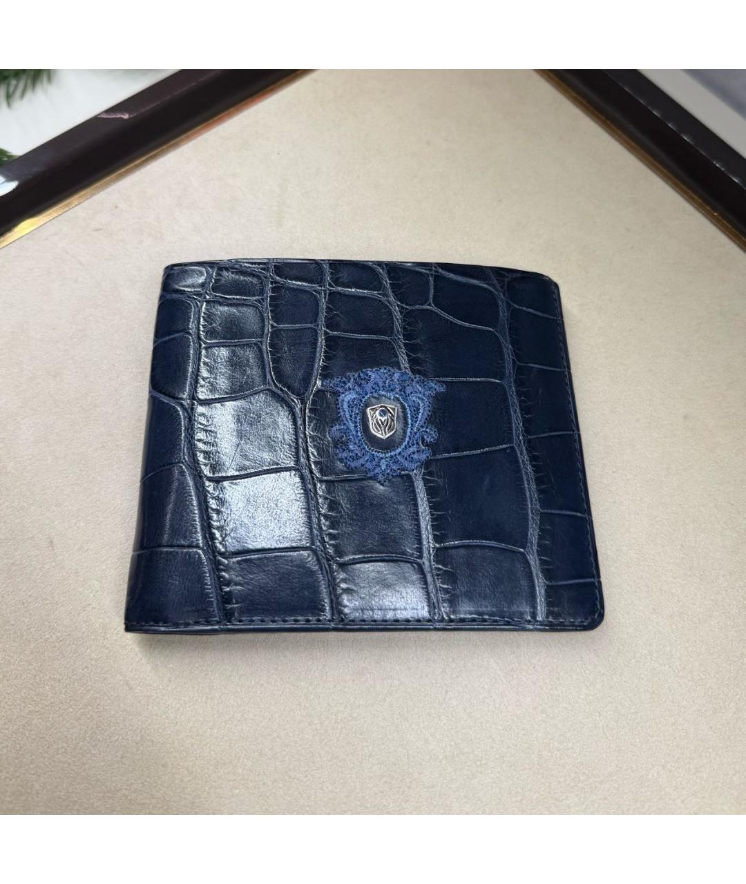 TARDINI Синий кошелек из экзотической кожи, фото 4