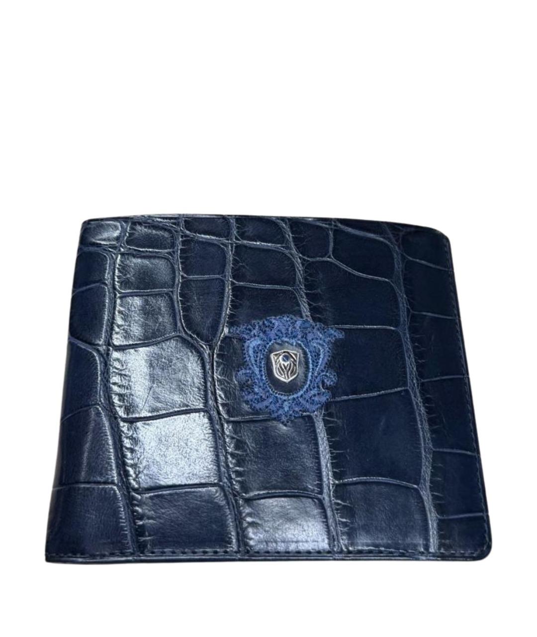 TARDINI Синий кошелек из экзотической кожи, фото 1