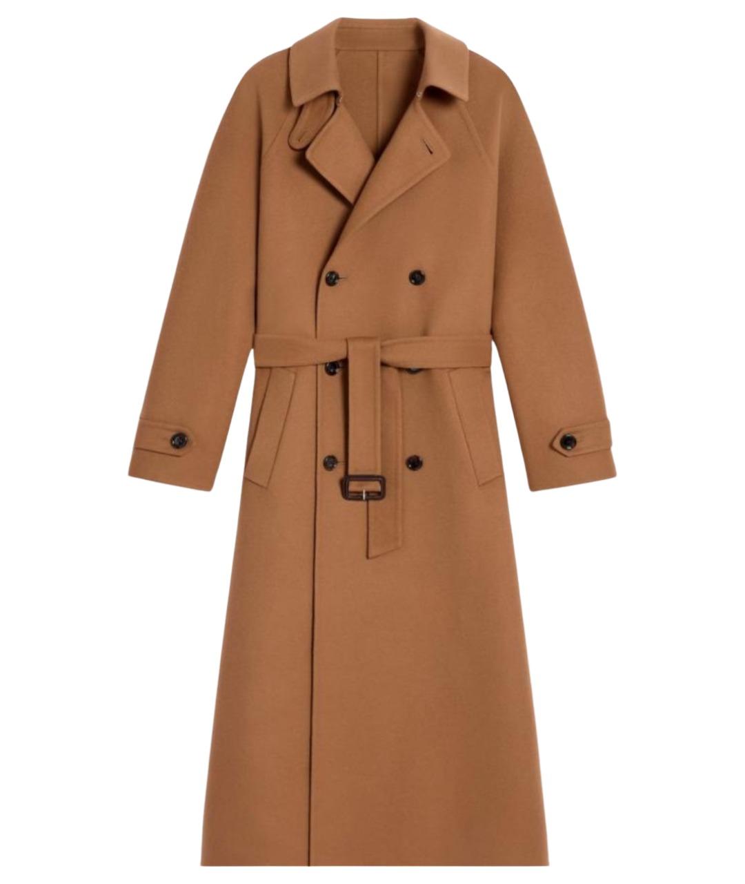 CELINE Коричневое шерстяное пальто, фото 1