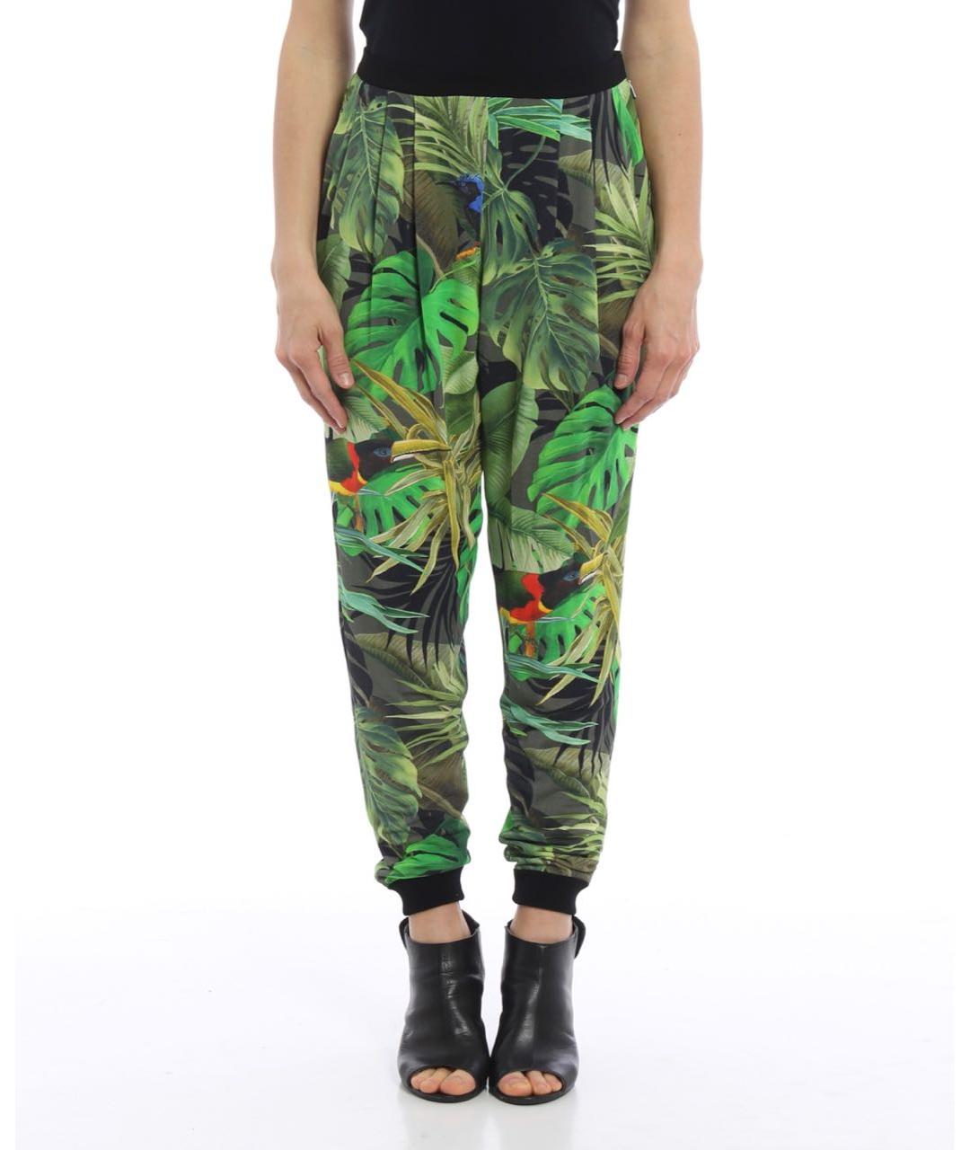 MAX MARA Мульти вискозные брюки широкие, фото 7