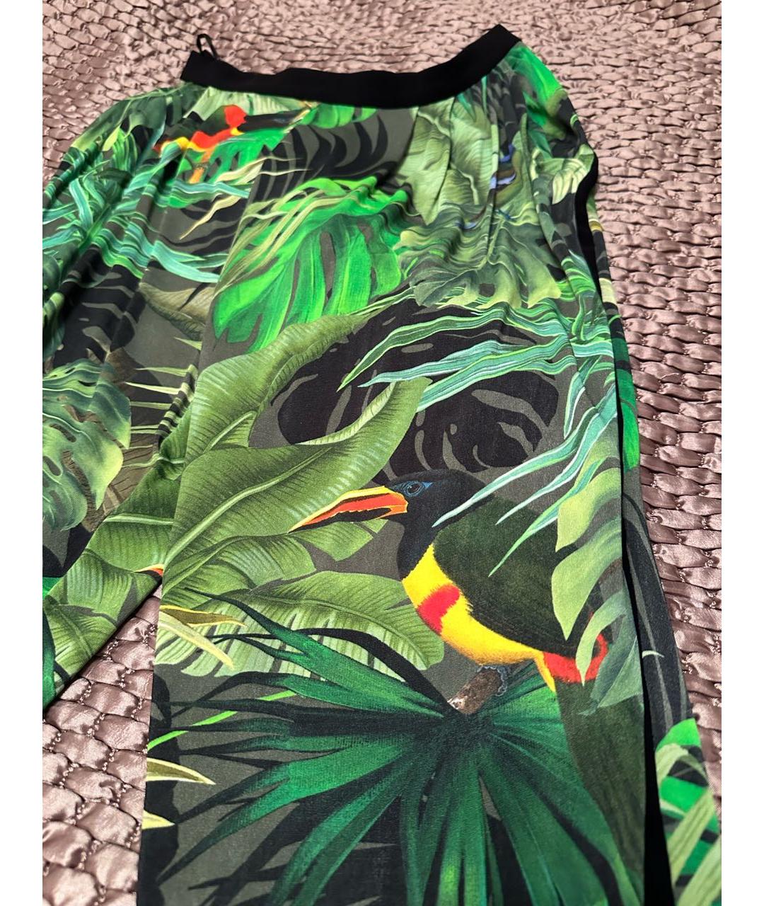 MAX MARA Мульти вискозные брюки широкие, фото 3