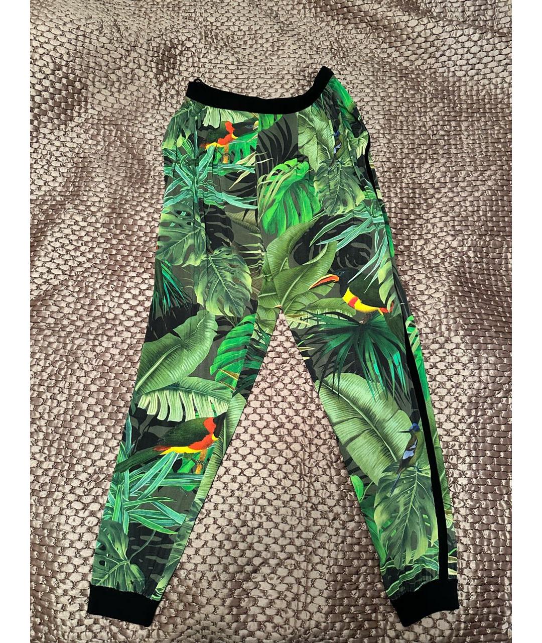 MAX MARA Мульти вискозные брюки широкие, фото 9