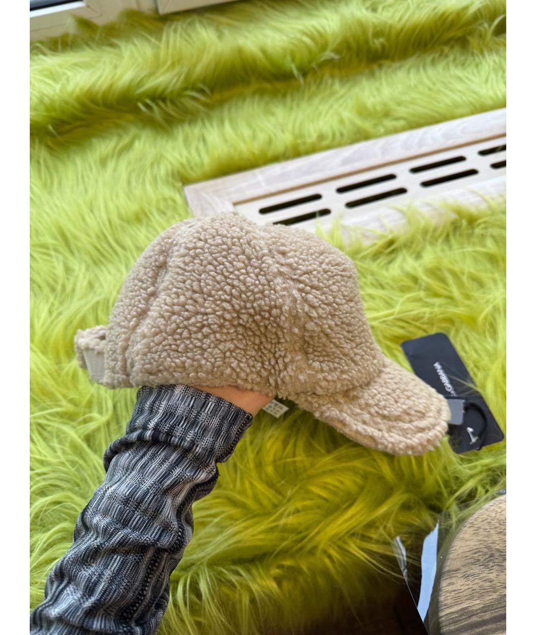 DOLCE&GABBANA Бежевая шерстяная кепка, фото 2