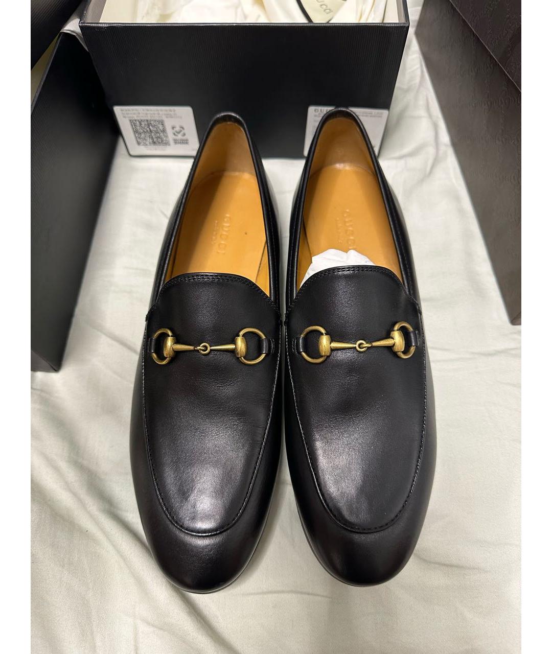 GUCCI Черные кожаные лоферы, фото 6