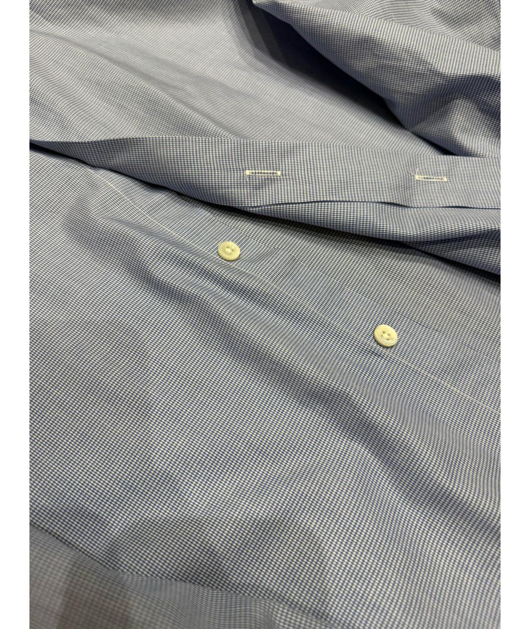 CANALI Синяя хлопковая классическая рубашка, фото 4