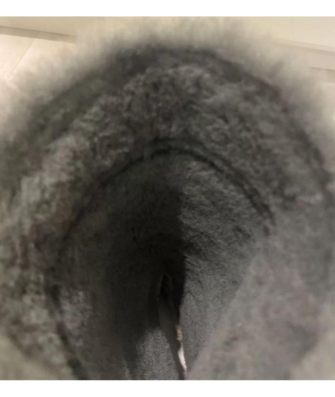 CHANEL Серые замшевые сапоги, фото 6