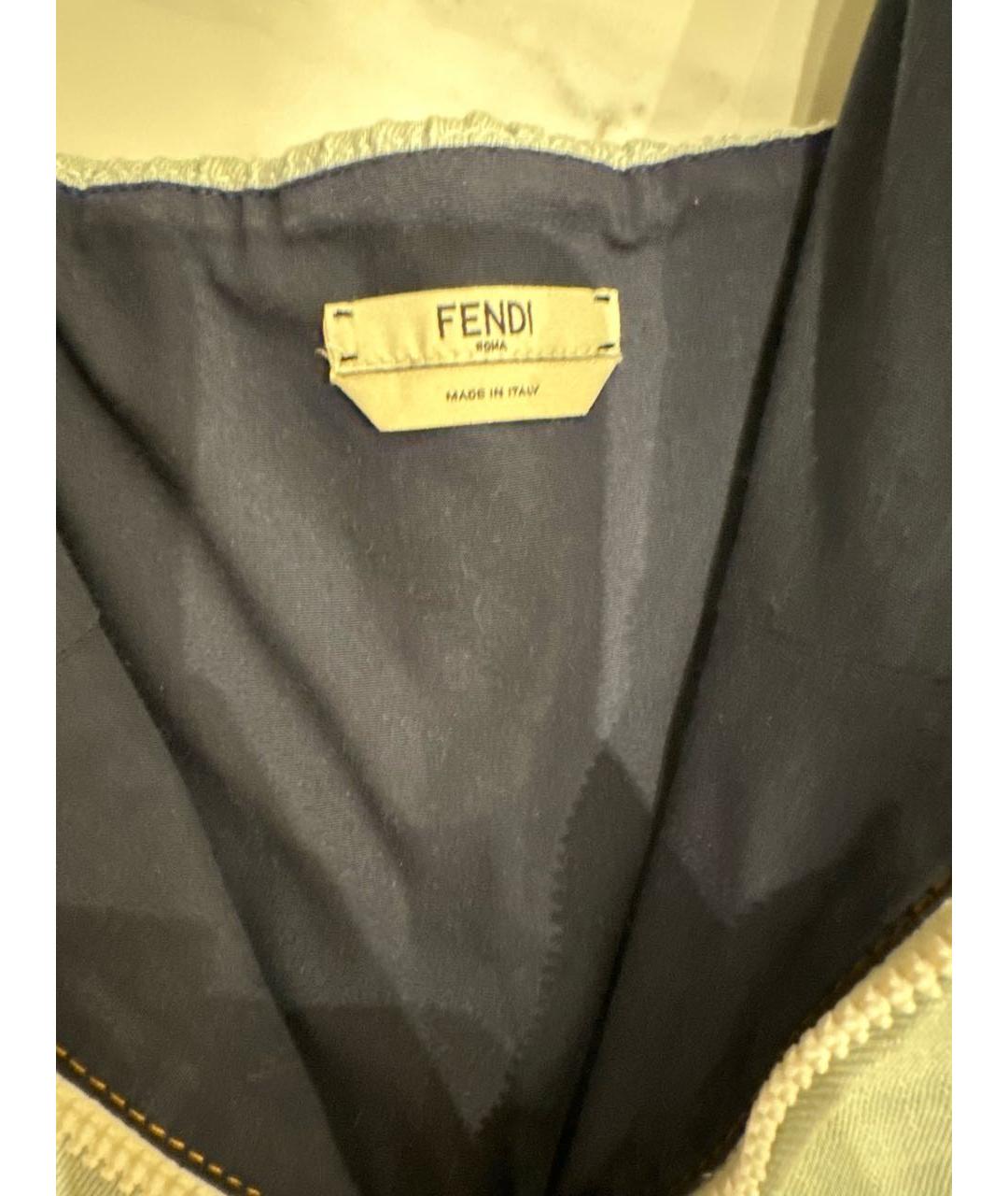 FENDI Голубой деним сарафан, фото 5