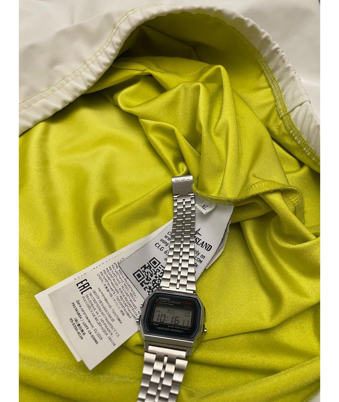 STONE ISLAND Белая полиэстеровая куртка, фото 3