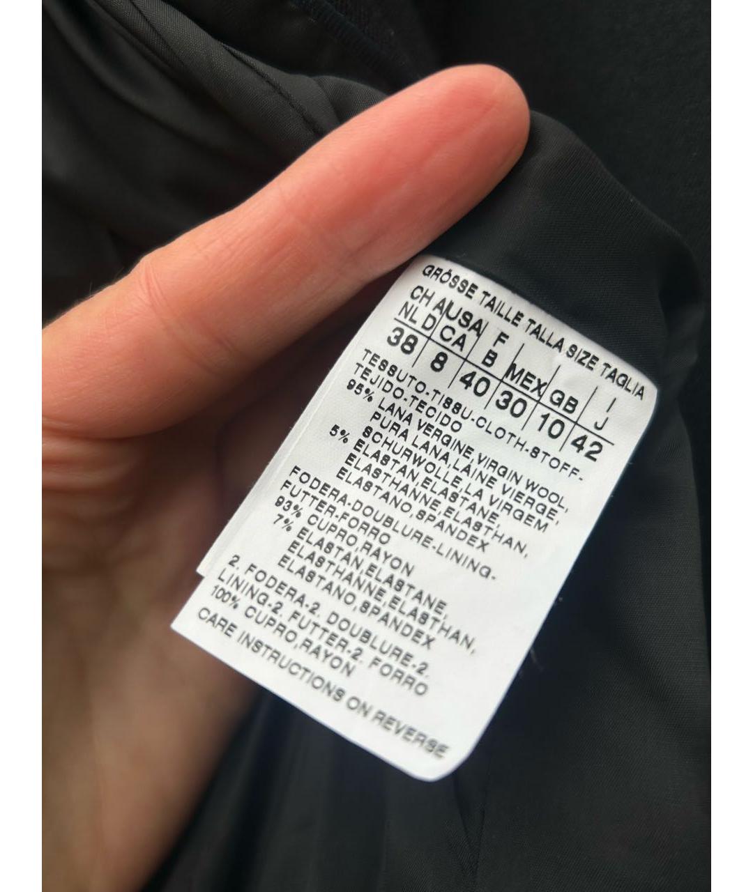 SPORTMAX Черный шерстяной жакет/пиджак, фото 4