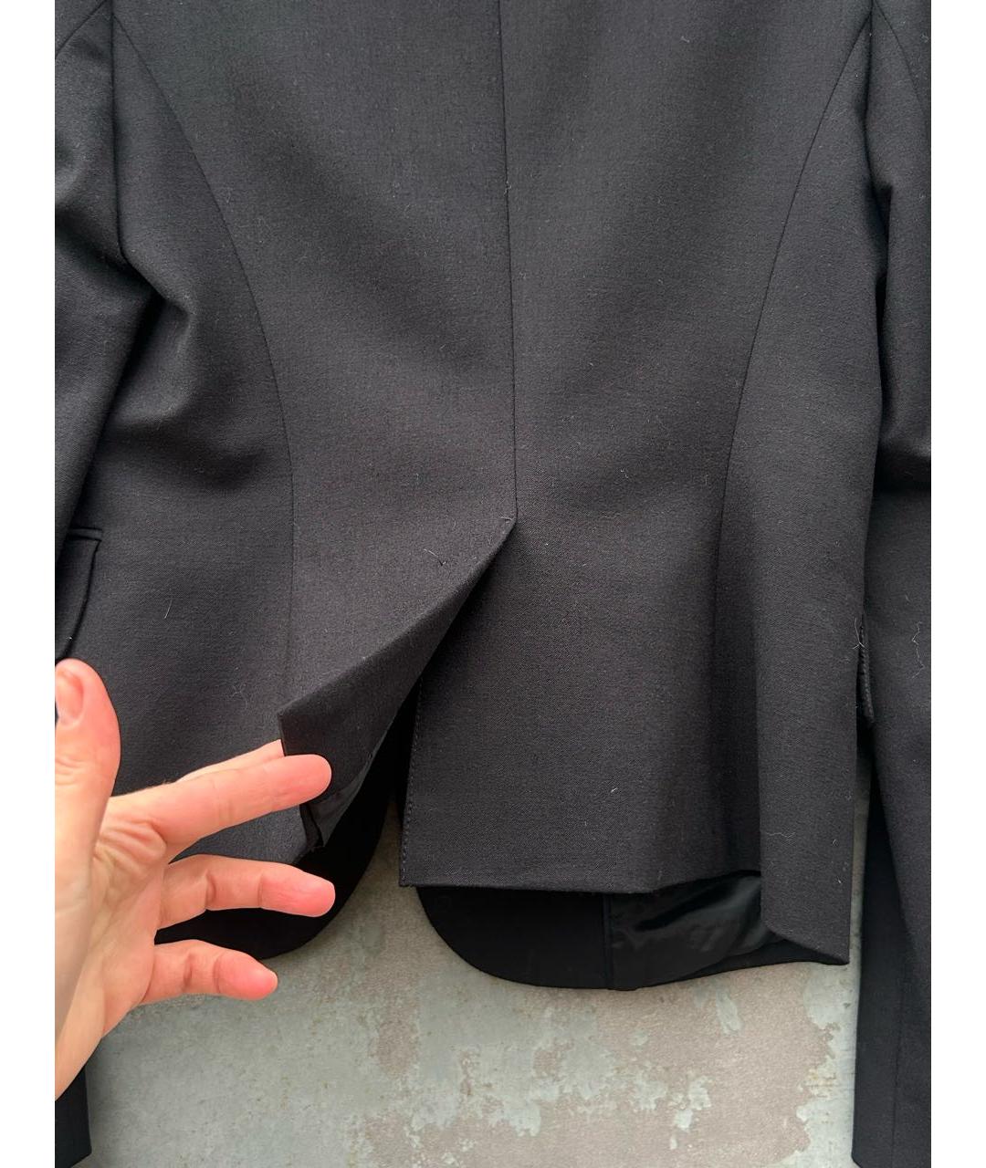 SPORTMAX Черный шерстяной жакет/пиджак, фото 8
