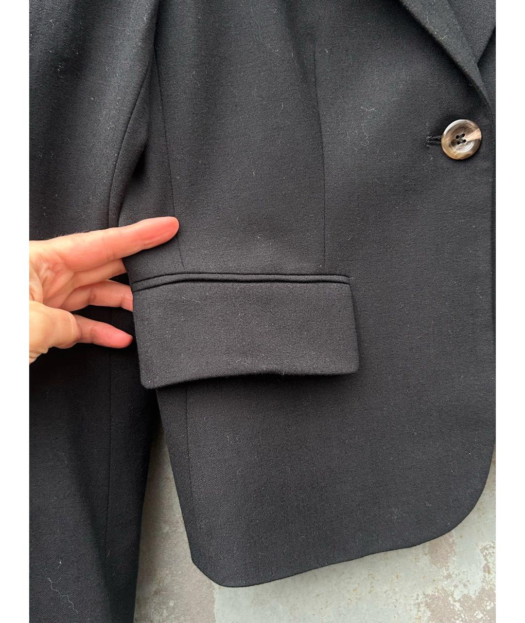 SPORTMAX Черный шерстяной жакет/пиджак, фото 6
