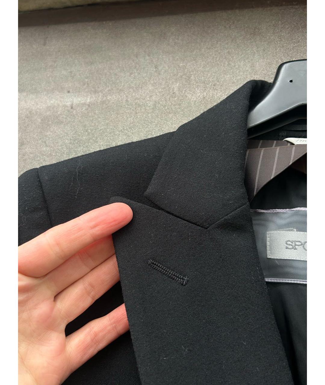 SPORTMAX Черный шерстяной жакет/пиджак, фото 7