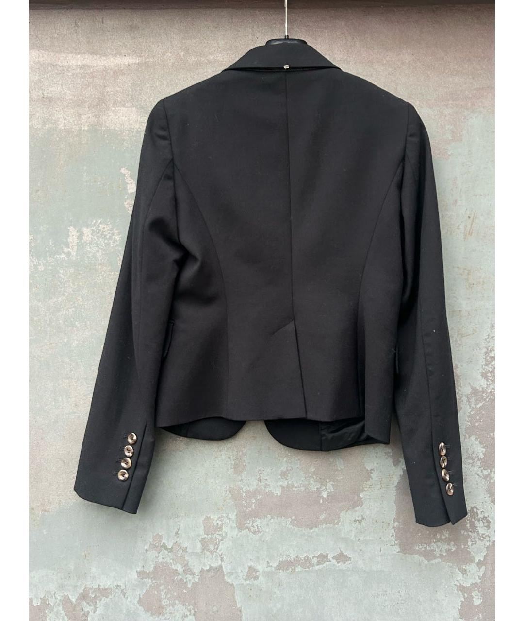 SPORTMAX Черный шерстяной жакет/пиджак, фото 2