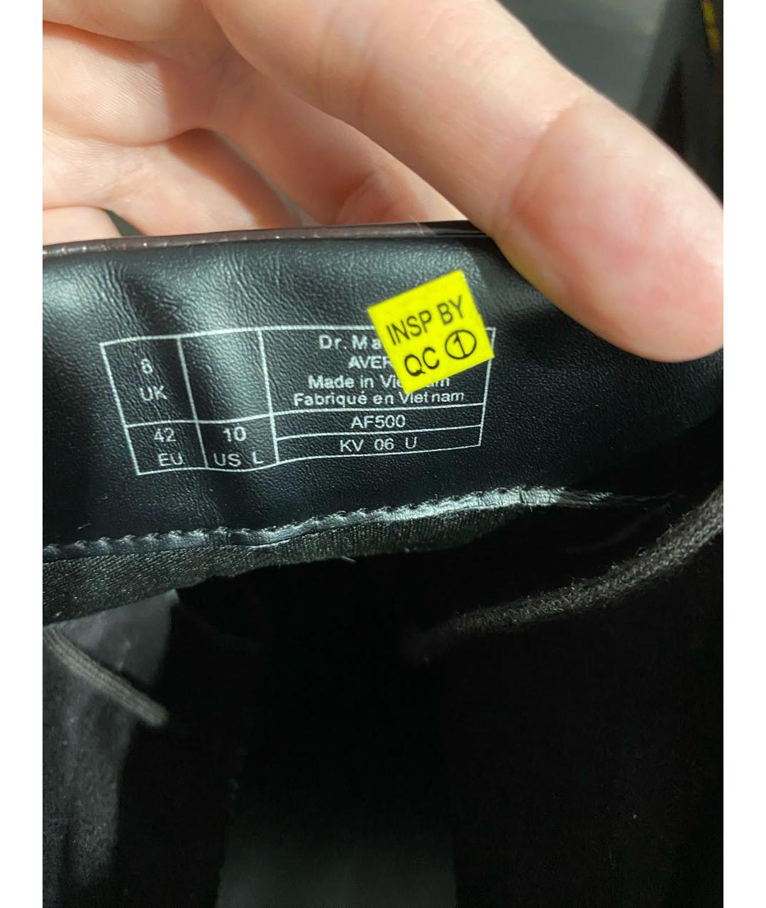 DR. MARTENS Бордовые ботинки из лакированной кожи, фото 4