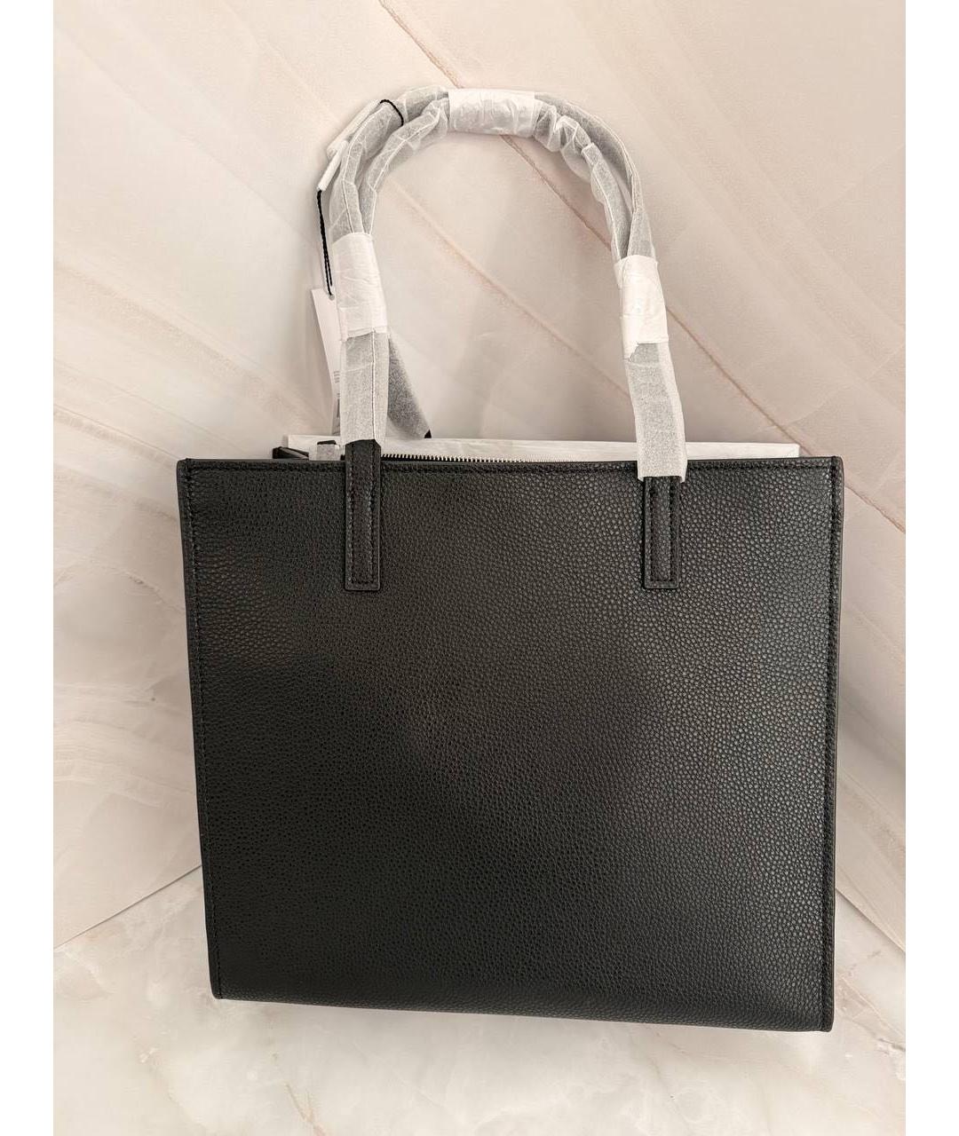 MARC JACOBS Черная кожаная сумка с короткими ручками, фото 4