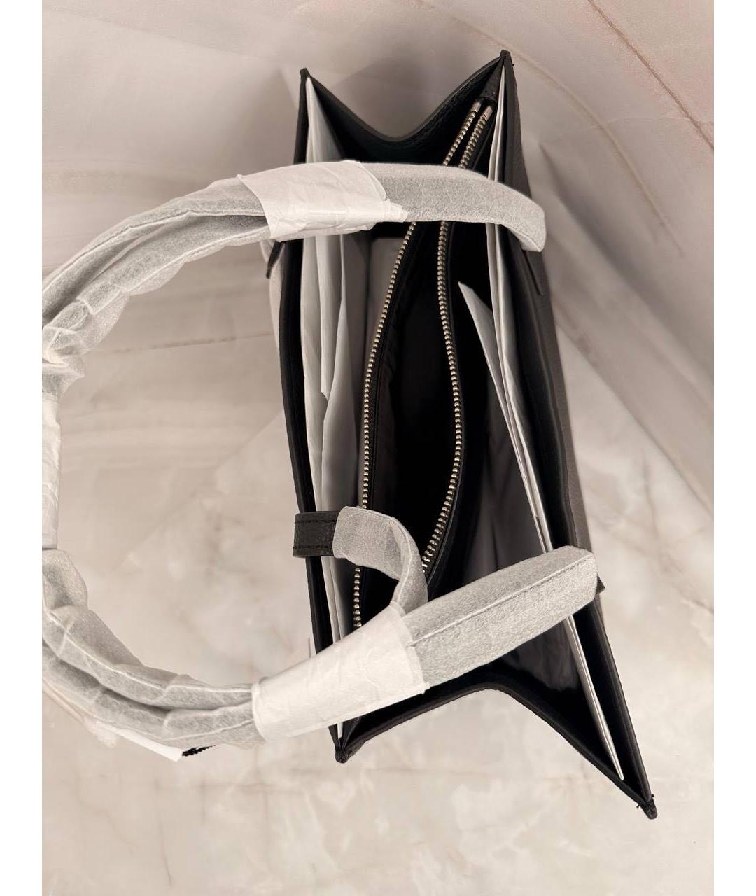 MARC JACOBS Черная кожаная сумка с короткими ручками, фото 6