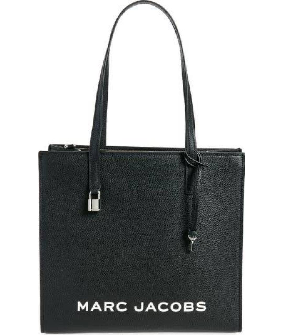 MARC JACOBS Черная кожаная сумка с короткими ручками, фото 8