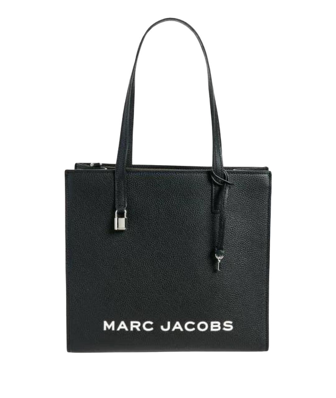 MARC JACOBS Черная кожаная сумка с короткими ручками, фото 1