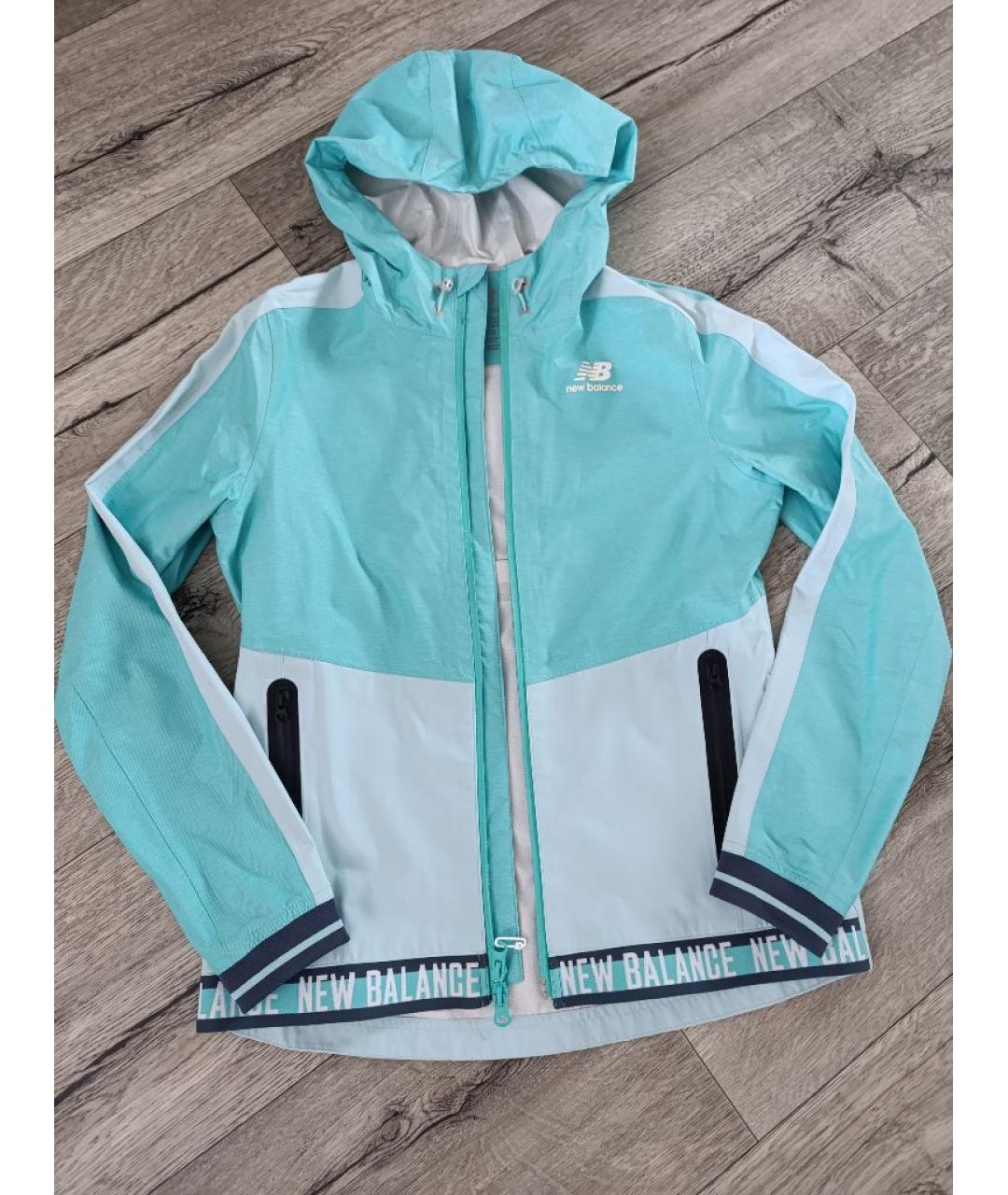 NEW BALANCE Бирюзовая полиэстеровая куртка, фото 5