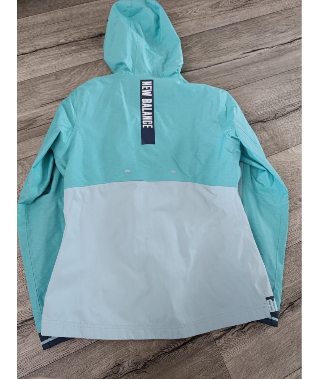 NEW BALANCE Бирюзовая полиэстеровая куртка, фото 2