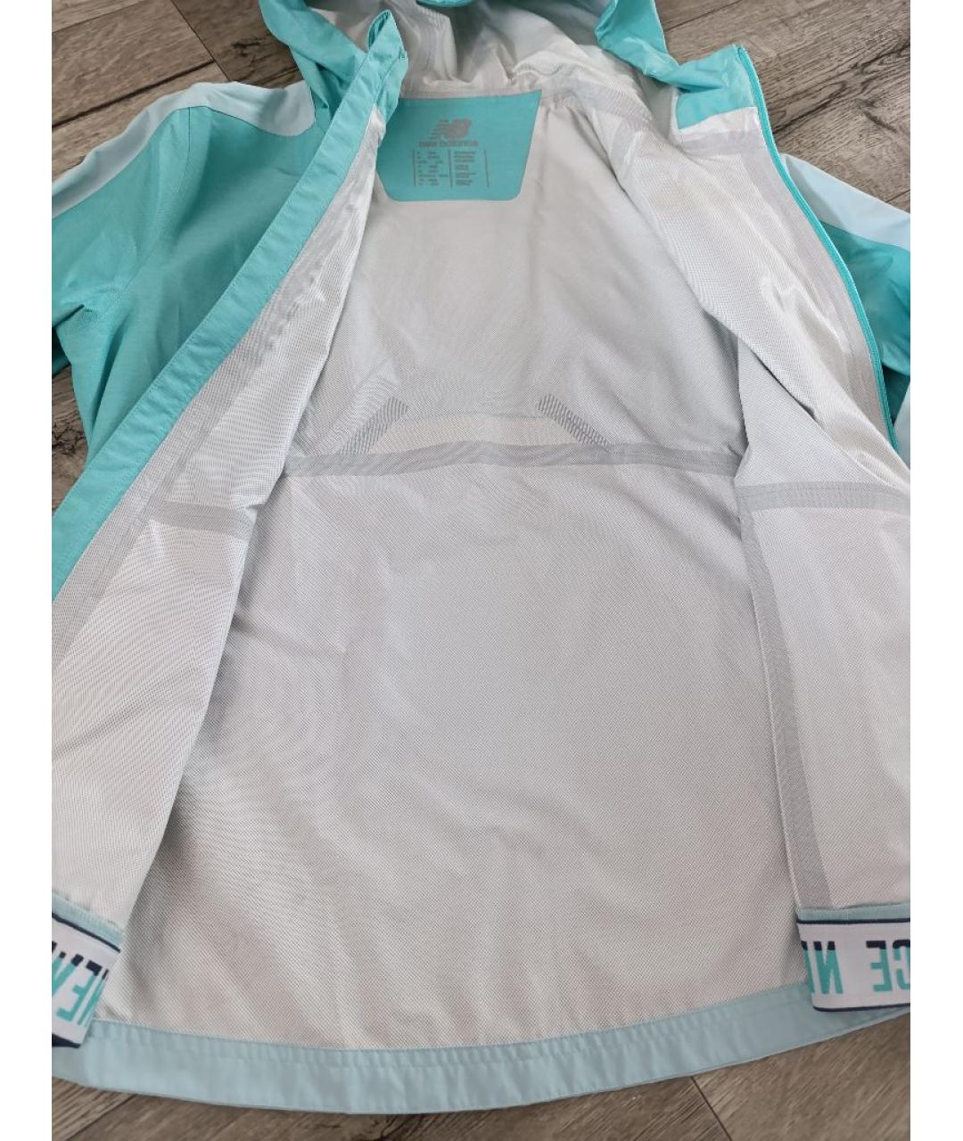 NEW BALANCE Бирюзовая полиэстеровая куртка, фото 4