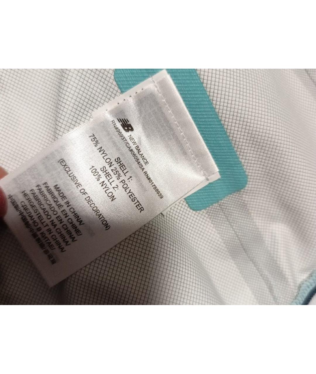 NEW BALANCE Бирюзовая полиэстеровая куртка, фото 7