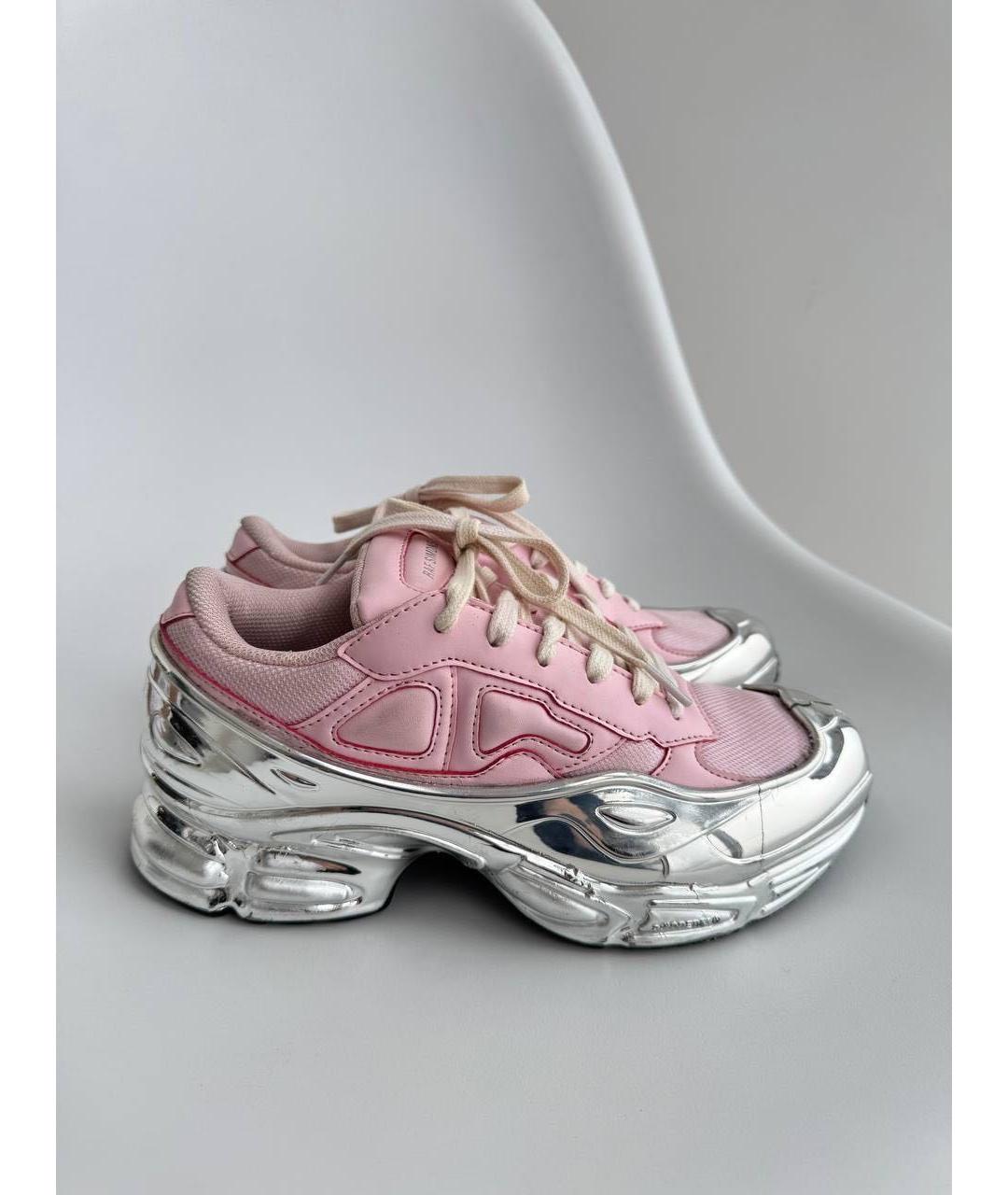 ADIDAS X RAF SIMONS Розовые кожаные кроссовки, фото 8