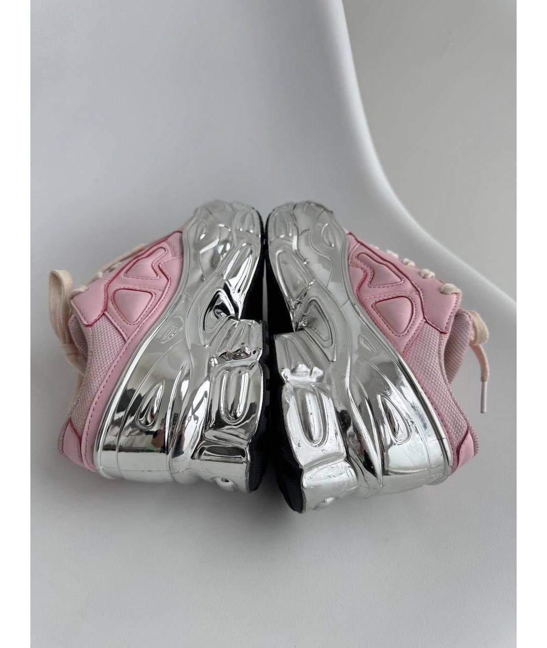 ADIDAS X RAF SIMONS Розовые кожаные кроссовки, фото 5