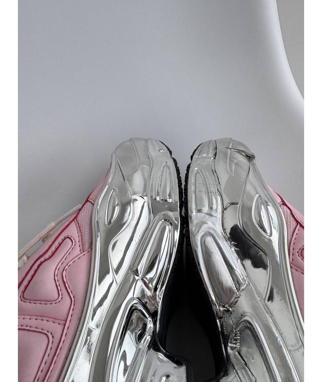 ADIDAS X RAF SIMONS Розовые кожаные кроссовки, фото 3