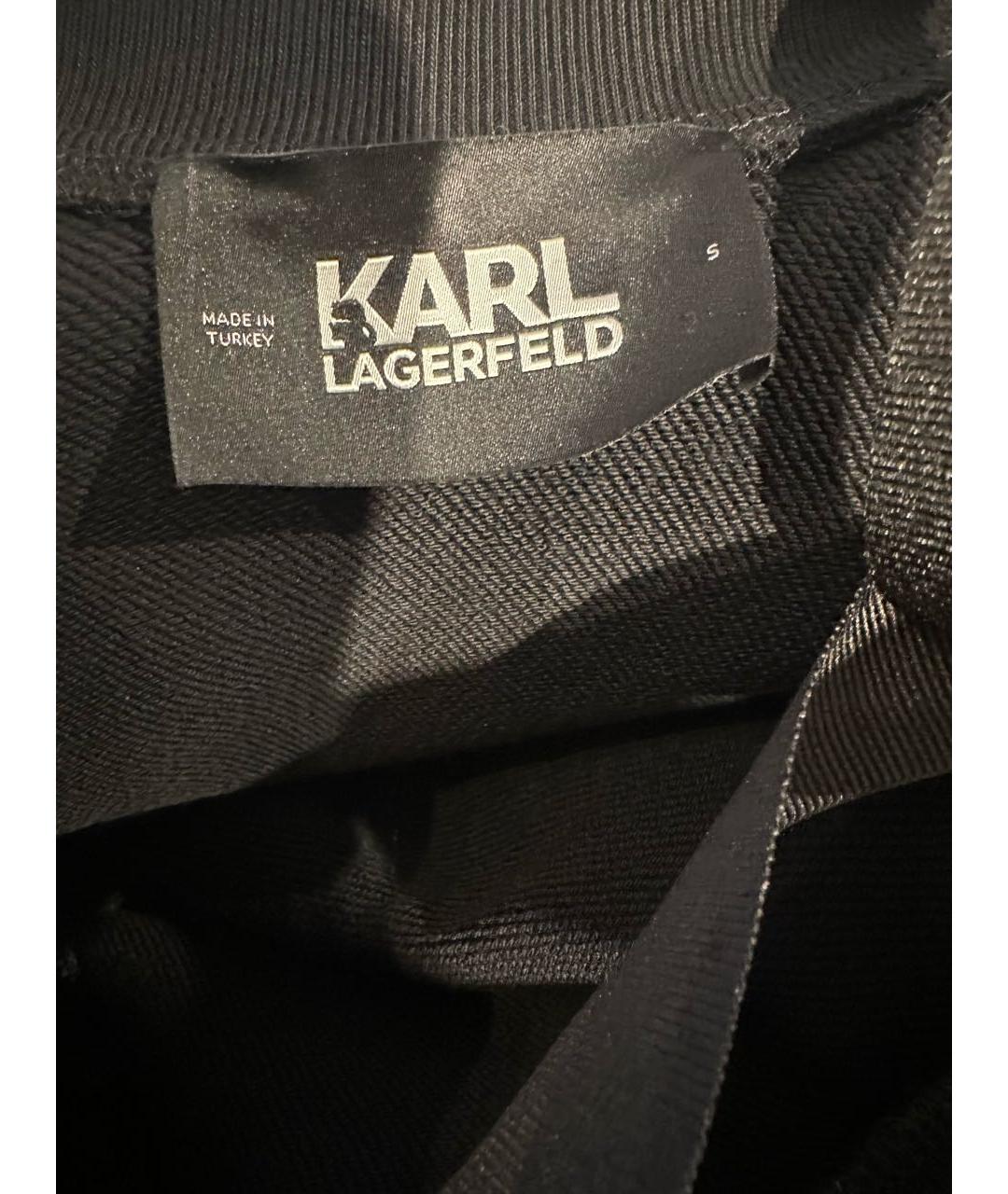 KARL LAGERFELD Черное повседневное платье, фото 6