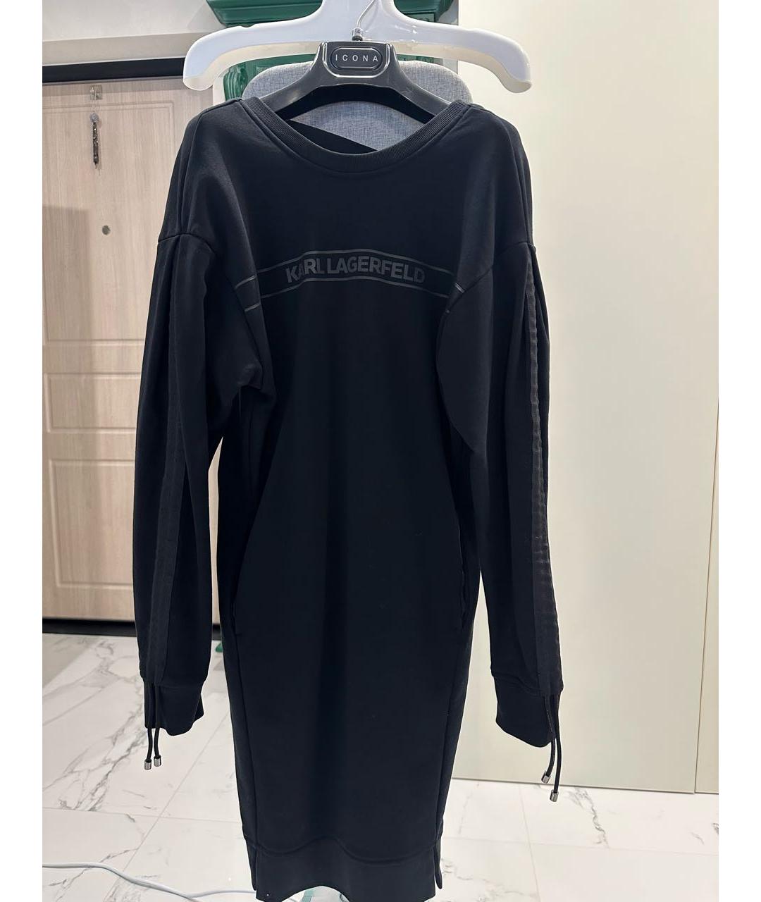 KARL LAGERFELD Черное повседневное платье, фото 7