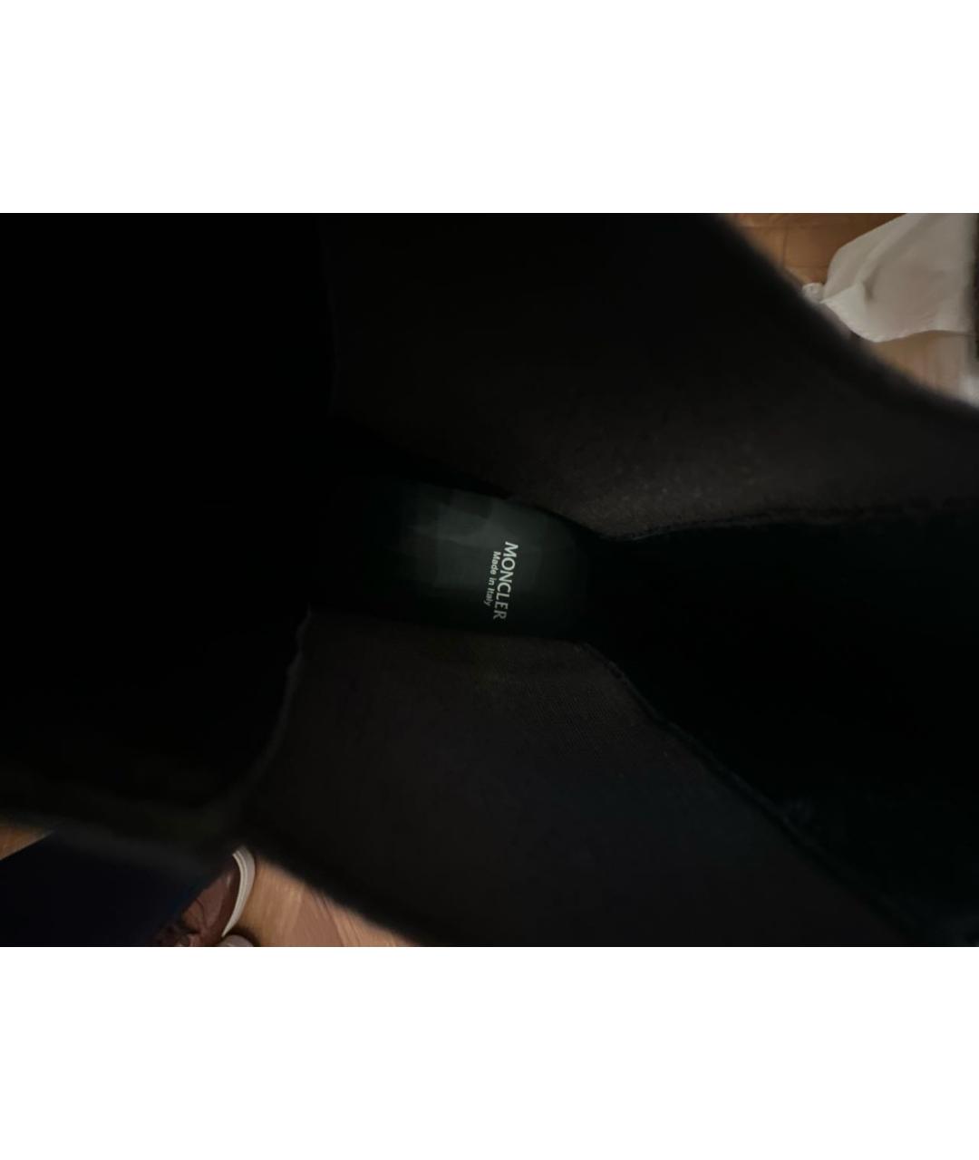 MONCLER Хаки кожаные высокие ботинки, фото 7