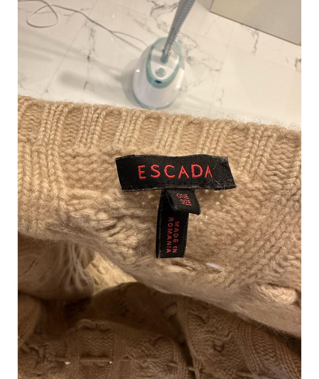 ESCADA Бежевый шерстяной воротник, фото 4