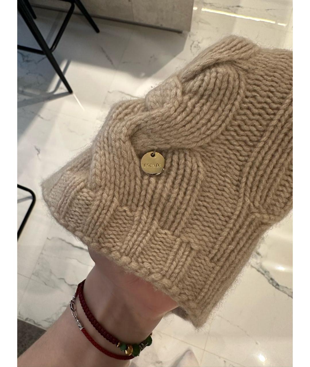 ESCADA Бежевый шерстяной воротник, фото 3