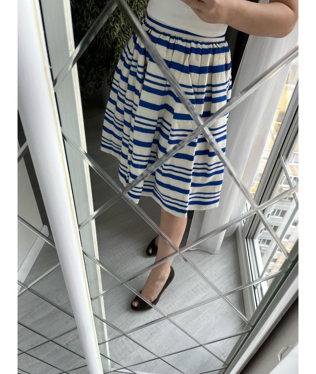 DOLCE&GABBANA Мульти хлопковая юбка миди, фото 2