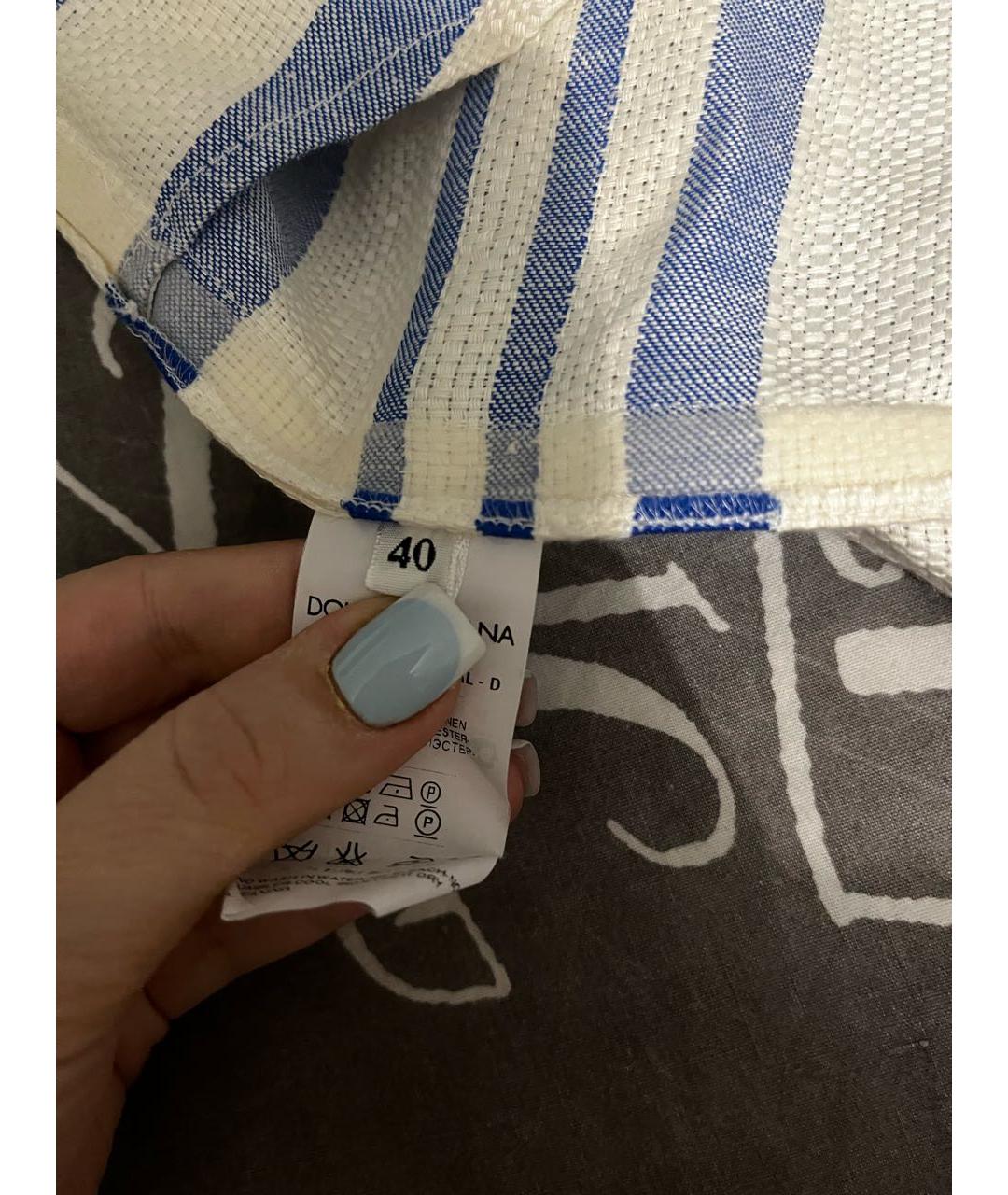 DOLCE&GABBANA Мульти хлопковая юбка миди, фото 6