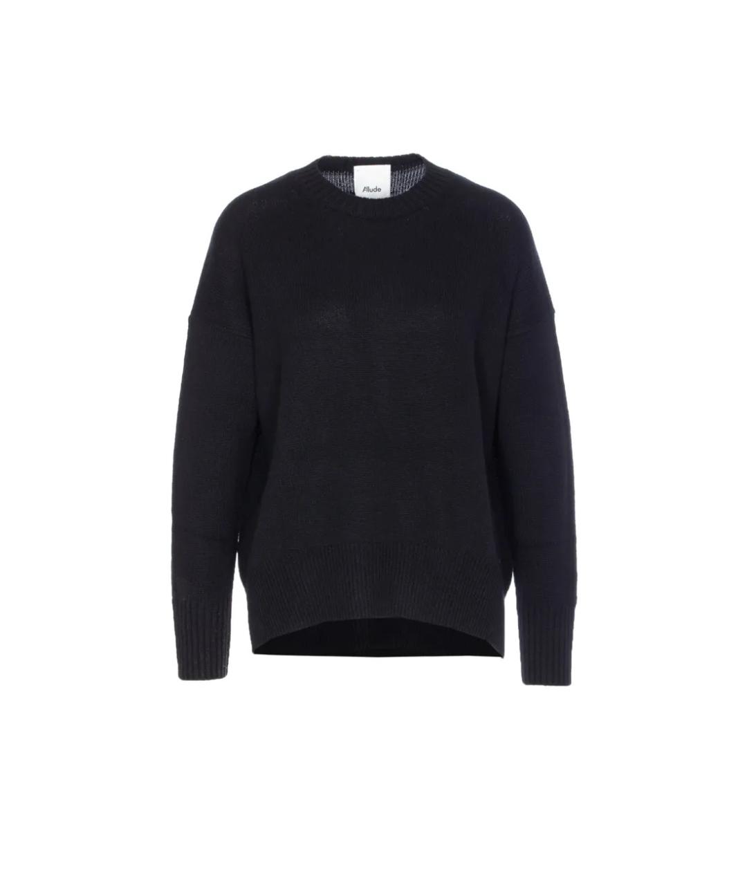 ALLUDE Черный кашемировый джемпер / свитер, фото 1