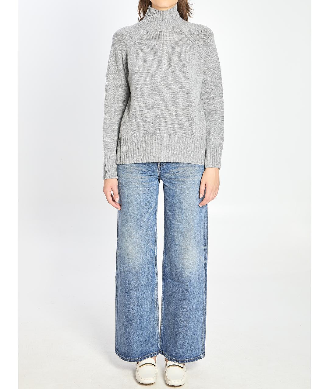 ALLUDE Серый шерстяной джемпер / свитер, фото 6