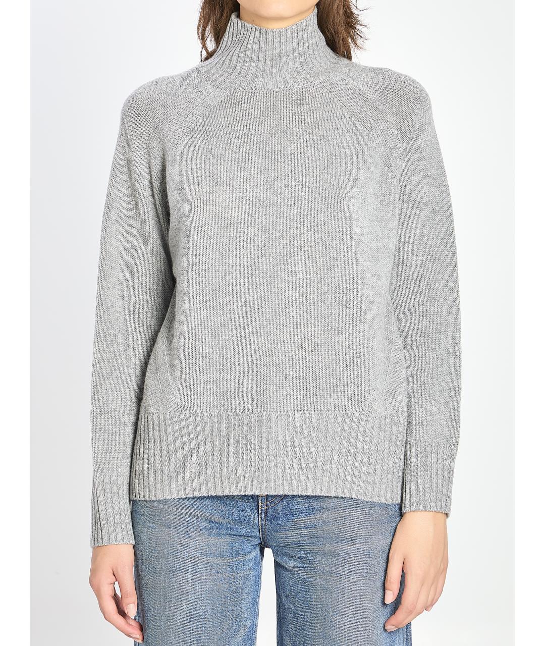 ALLUDE Серый шерстяной джемпер / свитер, фото 2