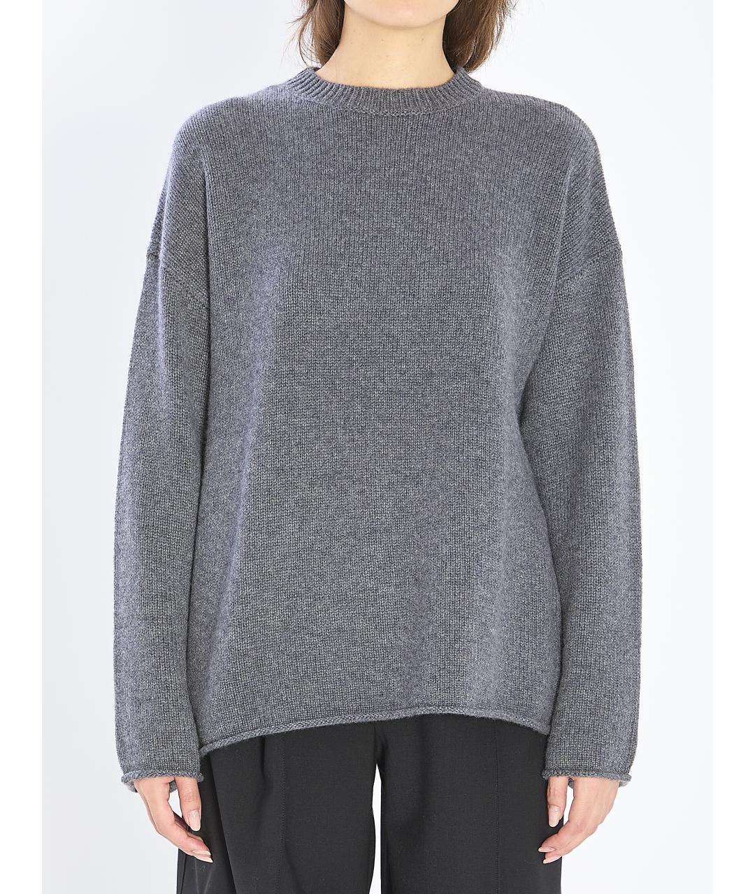 LISA YANG Серый кашемировый джемпер / свитер, фото 5