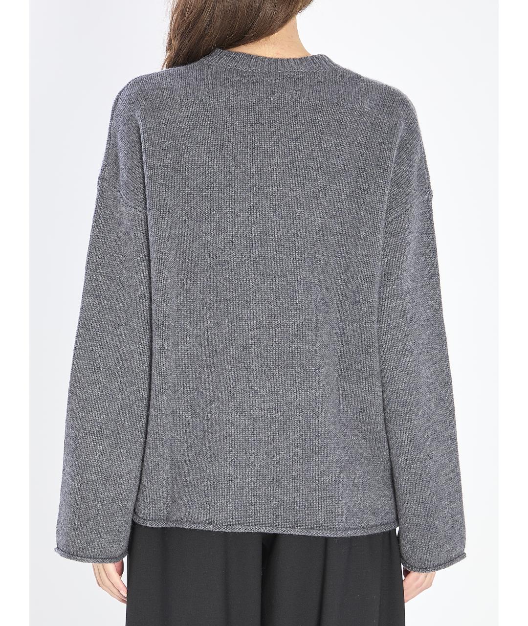 LISA YANG Серый кашемировый джемпер / свитер, фото 4