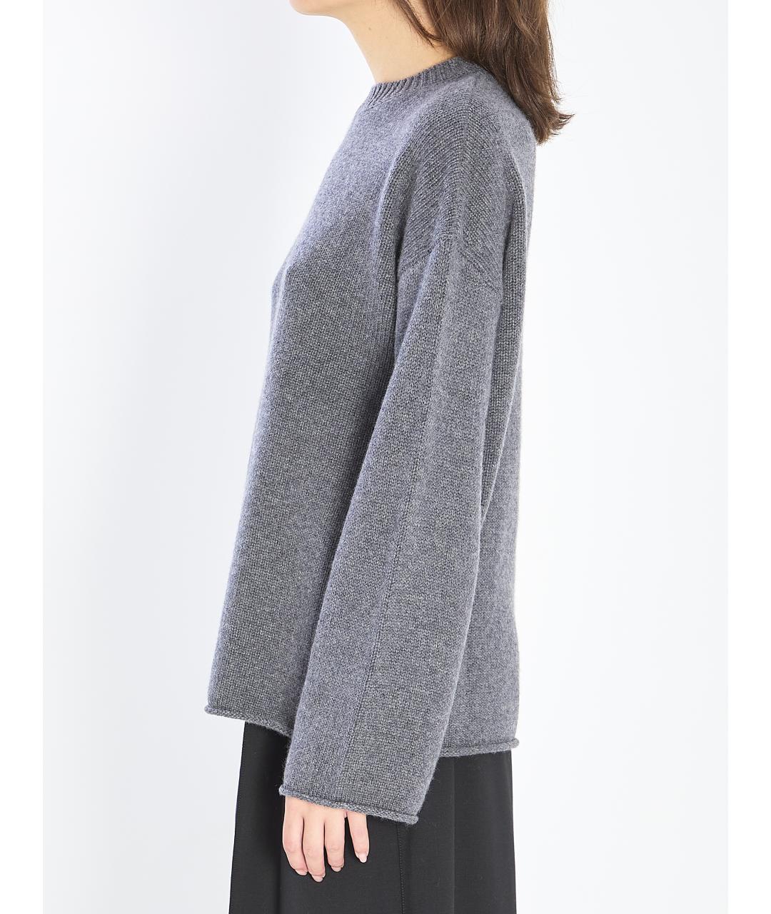 LISA YANG Серый кашемировый джемпер / свитер, фото 3