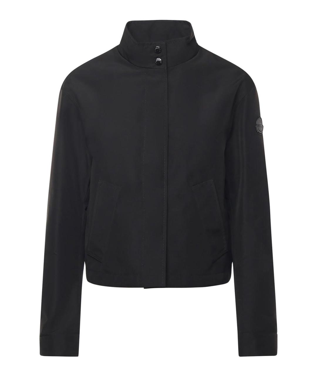 MONCLER Черная полиэстеровая куртка, фото 1