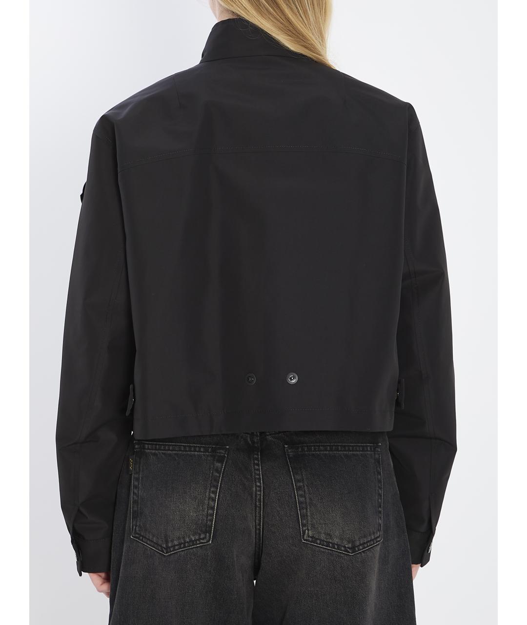 MONCLER Черная полиэстеровая куртка, фото 5